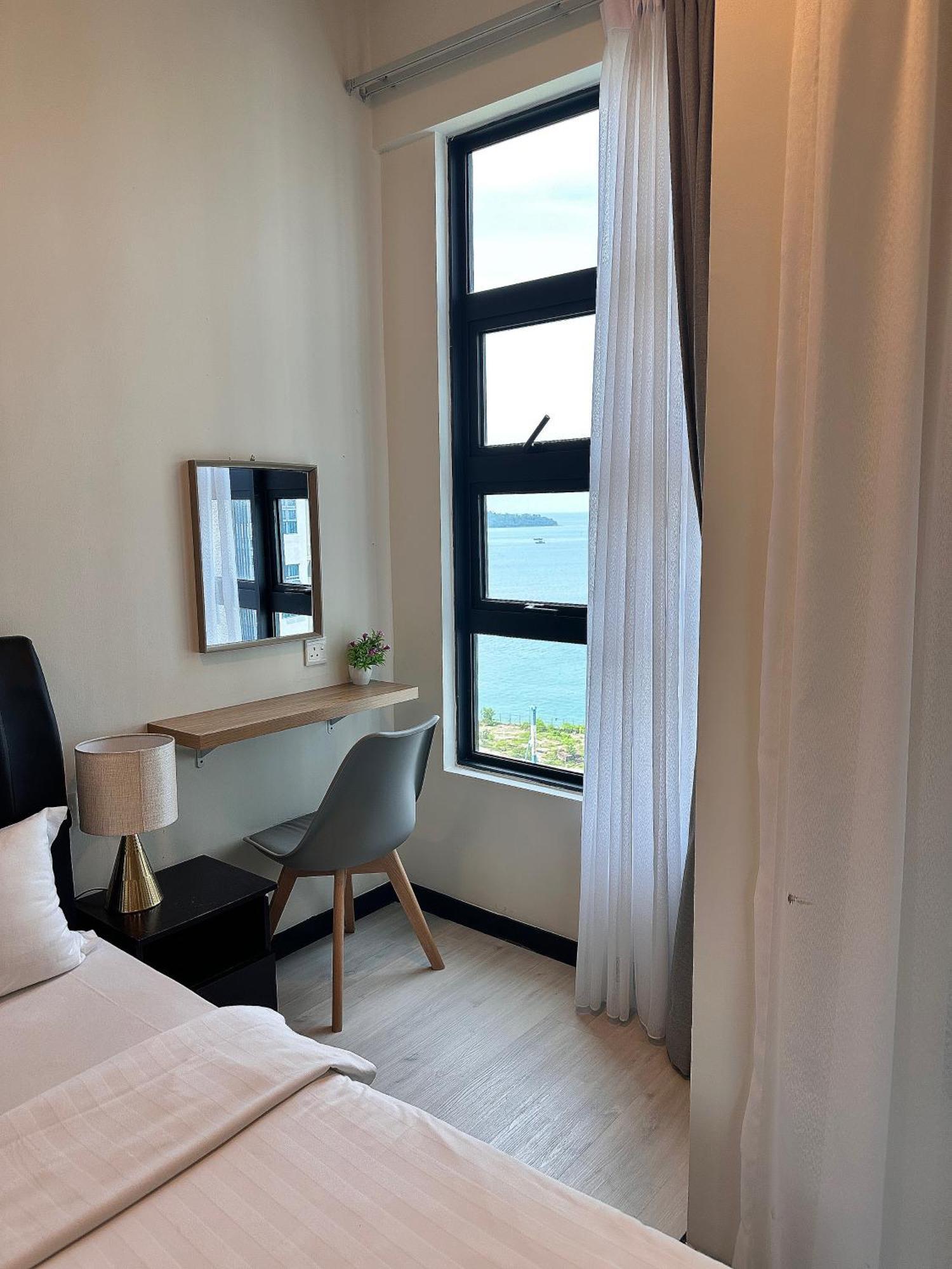 Seaview Luxury Condo Homestay 2Bed 2Bath Jesselton Quay By R2 Residence كوتا كينابالو المظهر الخارجي الصورة