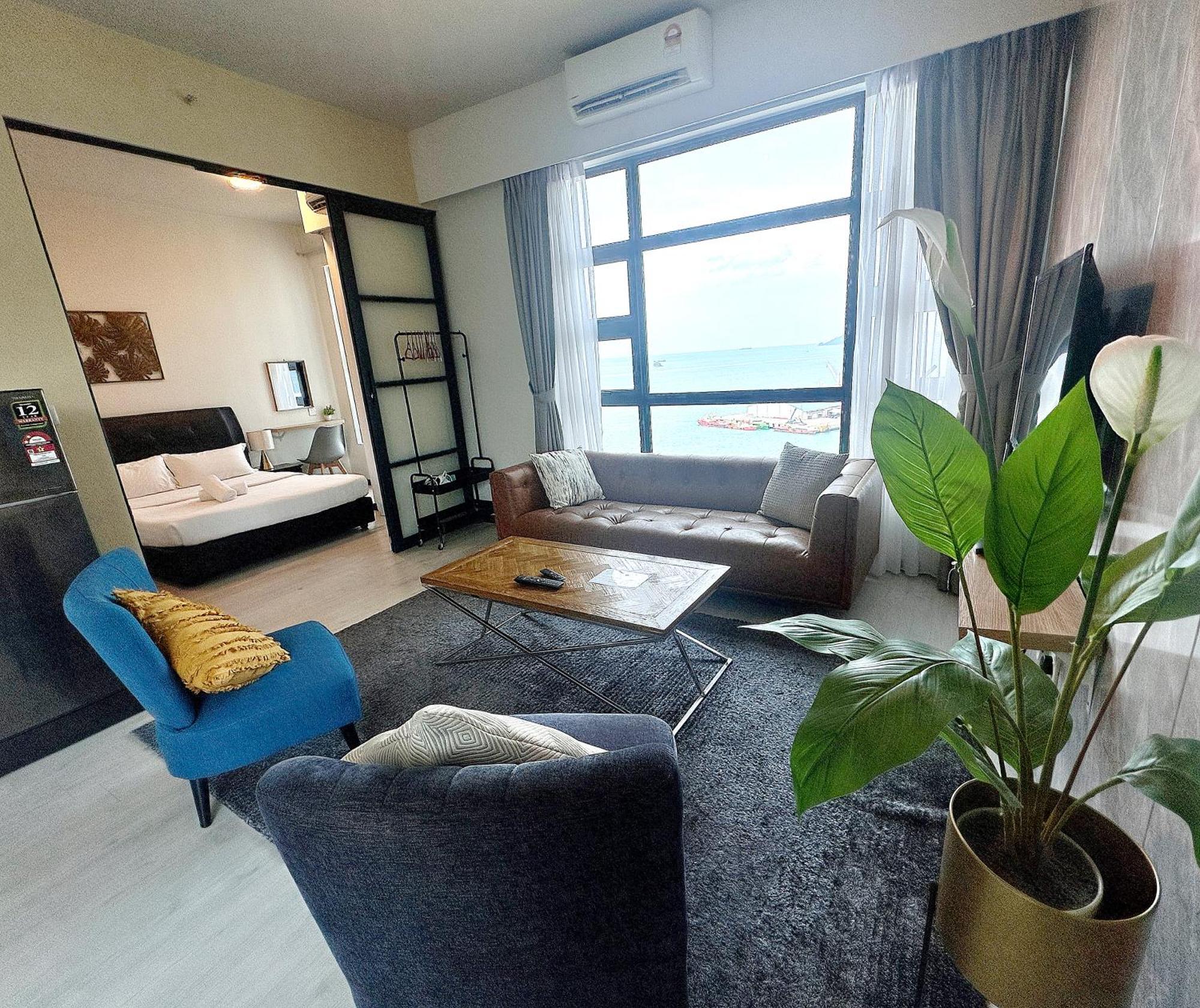 Seaview Luxury Condo Homestay 2Bed 2Bath Jesselton Quay By R2 Residence كوتا كينابالو المظهر الخارجي الصورة