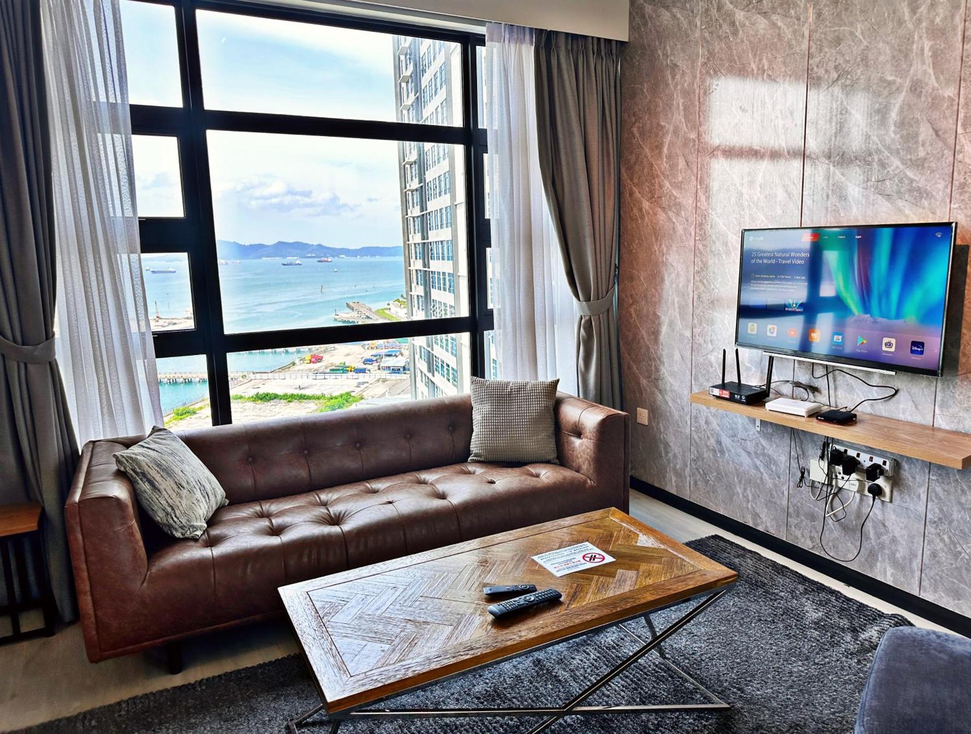 Seaview Luxury Condo Homestay 2Bed 2Bath Jesselton Quay By R2 Residence كوتا كينابالو المظهر الخارجي الصورة